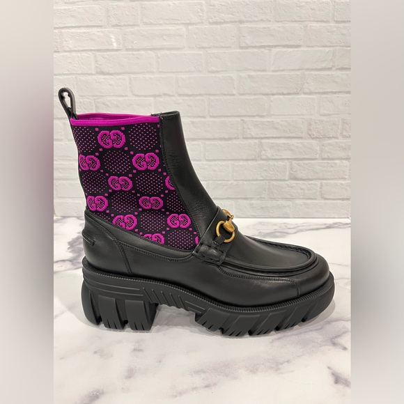 Gucci Horsebit GG Ankle Boots - Picture 3 of 4